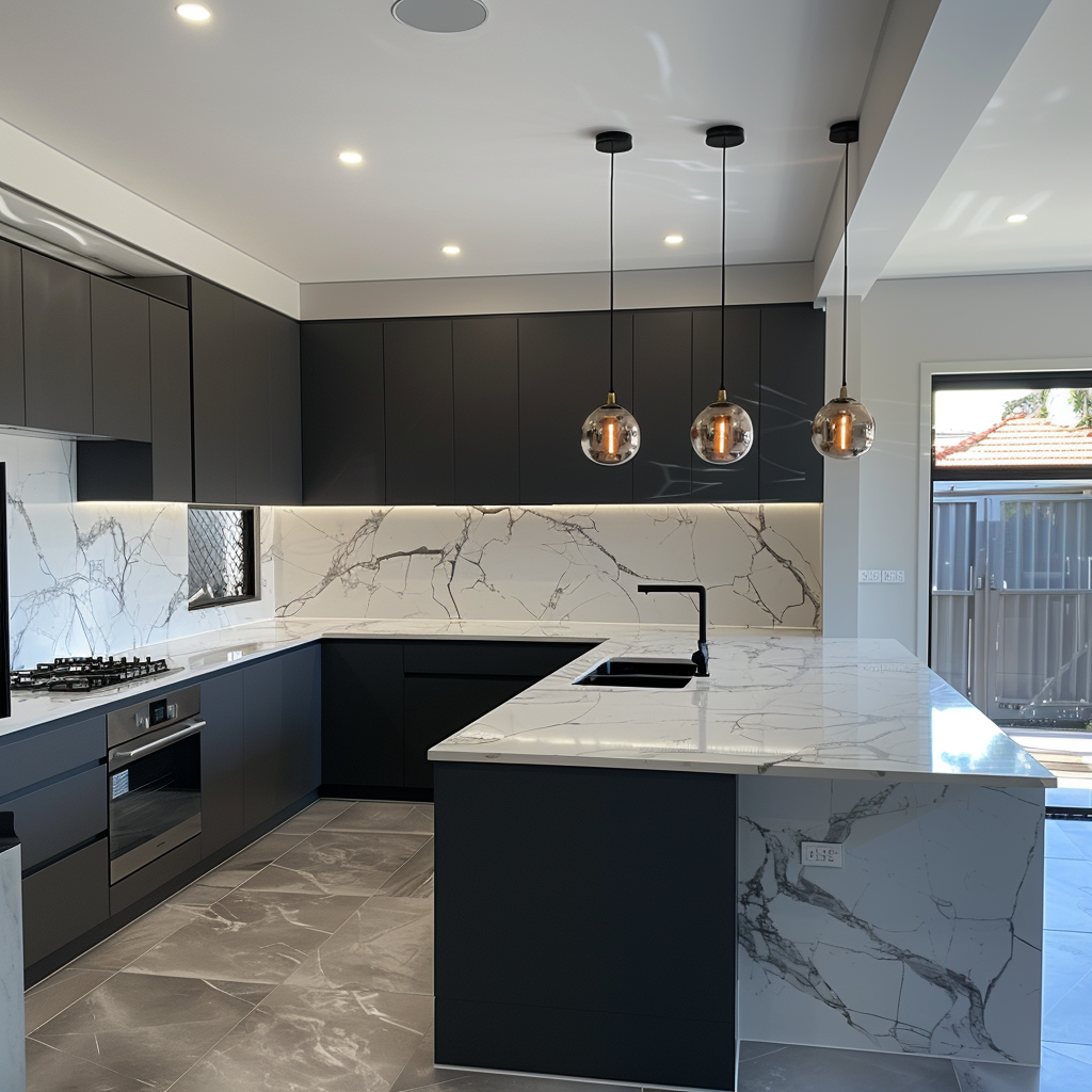 High-end kitchen fixtures installed with precision by Plumber Denistone.