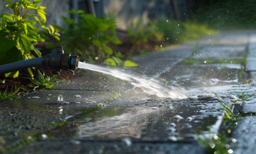 High-pressure water jetting clears tough clogs in Denistone drains effectively