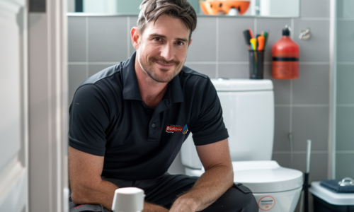 A professional plumber from Plumber Denistone offering toilet repairs.